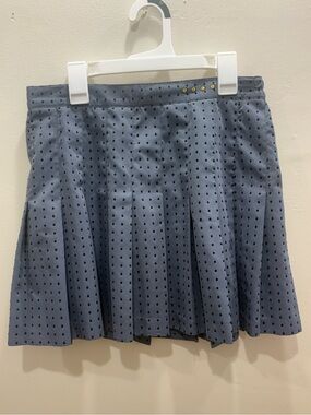Tail Tech Gray Black Polka Dot Pleated Golf Tennis Skirt Size 10